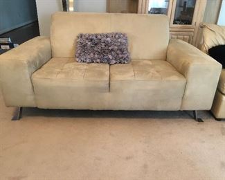 Ultra suede sofa