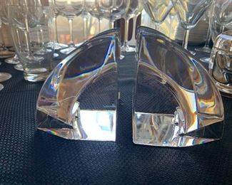 Baccarat Bookends