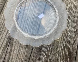 Lalique Geranium leaf salad plate