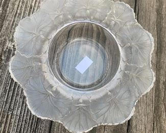 Lalique Geranium Leaf Trinket Dish
