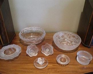group of Lalique Bowls