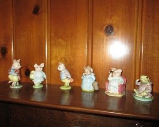 Beatrix Potter Figures, by Royal Albert China