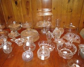 collection of Pattern Glass