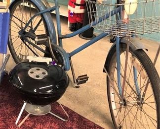 AMF Roadmaster Bike, Hibachi Grill