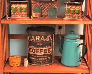 Battery Operated Bartender, Tins, etc.