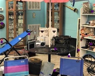 Beach Umbrella and Chairs