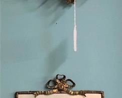 Brass Bow Wall Candle Sconces Pair