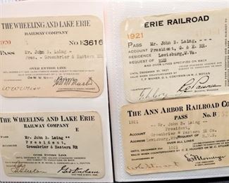 Laing Railroad Cards Collection Details