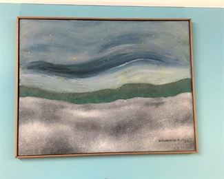 R Hawkins Painting Framed