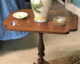 Side Table, Vase, etc