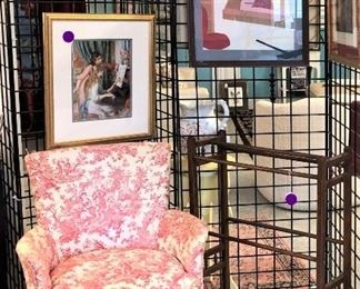 Toile Chair, Framed Artwork