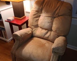 Suede Recliner (LIKE NEW!)
