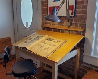 DRAFTING TABLE & CHAIR