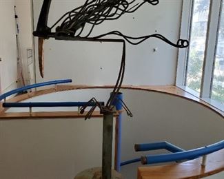 Signed JOHN OLSEN metal bird sculpture