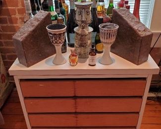 HUGE Slab Granit Bookends...BAR IS OPEN NOW.