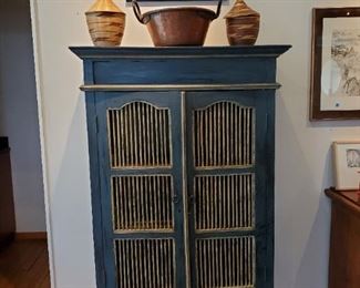VINTAGE PAINTED CUPBOARD