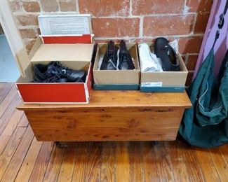 MEN'S BRAND NEW SHOES...SMALL CEDAR CHEST