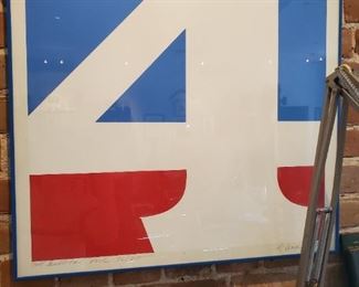 Robert Indiana "THE AMERICA OF 4" s/n print