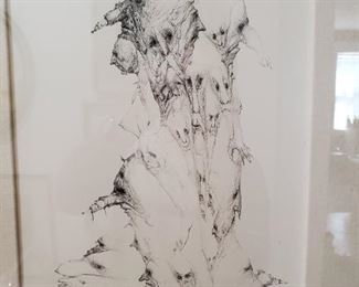 Jose Manuel Schmill "RELACIONES HUMANAS" drawing