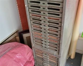 Vintage KRANTZ index card Steel File Cabinets