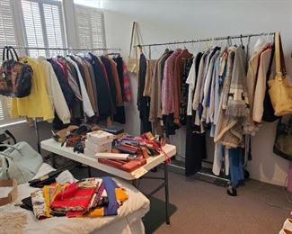 RACKS OF DESIGNER CLOTHES
