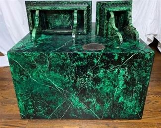 Gesso Coffee Table and Shelves