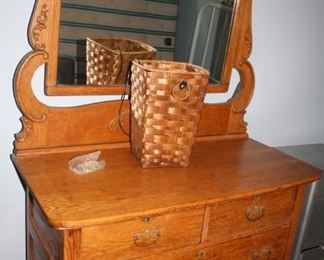 Antique oak washstand/dresser