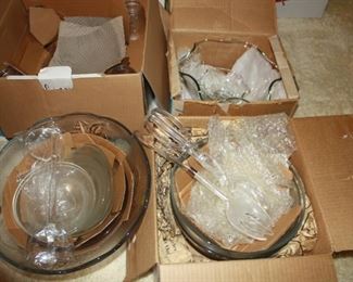 Punch bowls, salad bowls