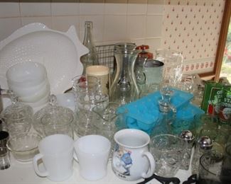 Vtg glassware and barware