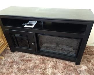 ENTERTAINMENT STAND FIREPLACE