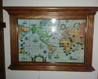 Wall World Map/Clock - Does Not Work