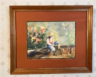 Watercolor by M. Whiting ‘86 22 x 18 $175