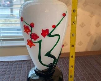 Reproduction Peking Glass Vase handblown $25