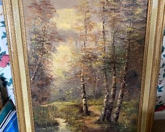 Oil by Veninga, a Dutch 20th century artist 30 x 43 $250