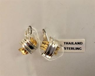 $25 Never worn sterling silver pierced earrings 
