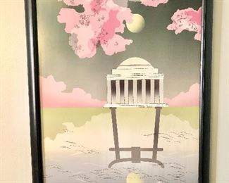 $20 Cherry Blossom framed poster.  18.5" W x 26" H.  