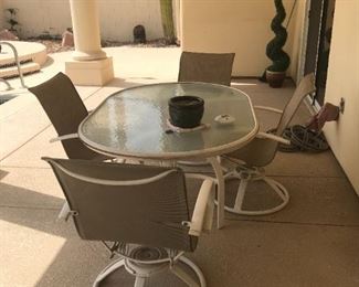 Mrs. Pool & Patio furniture (recently reupholstered for $2,000)