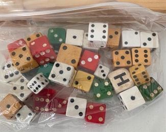 Assorted Vintage Dice