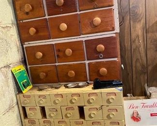 Wooden Box with Drawers