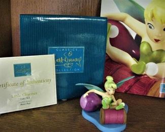 Walt Disney Collectors Figures with Boxes and Certificate of Authenticity Tinkerbell