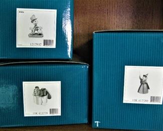 Walt Disney Collectors Figures with Boxes and Certificates of Authenticity 