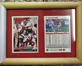 NFL Card KC Chiefs Autographed
