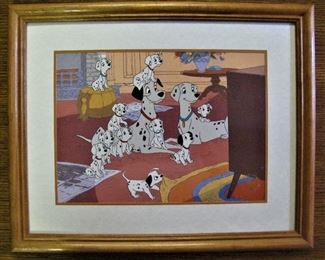 Walt Disney Lithograph  101 Dalmations