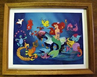 Walt Disney Lithograph  Little Mermaid