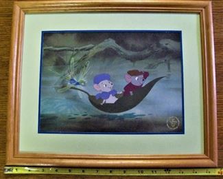 Walt Disney Lithograph  Showing Measurement