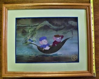 Walt Disney Lithograph  Showing Measurement