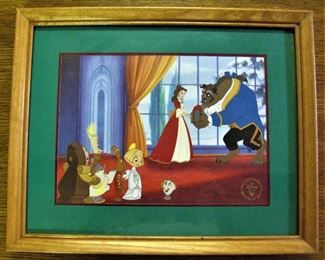 Walt Disney Lithograph  Beauty and the Beast