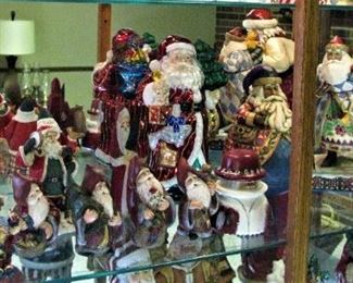 Extensive Santa Claus Collection many are Jim Shore 