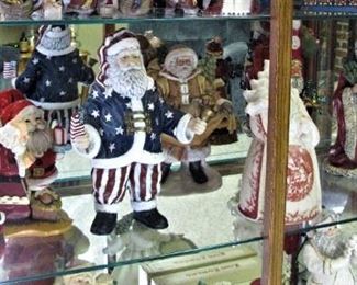 Extensive Santa Claus Collection many are Jim Shore 