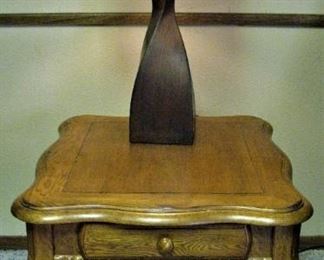 Matching Wood Accent Table